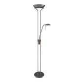4329BC Mother & Child - Black Chrome Floor Standard Lamp Double Dimmer (No Bulbs Included)