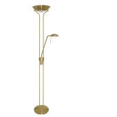4329SB Mother & Child - Satin Brass Floor Standard Lamp Double Dimmer (No Bulbs Included)