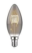 Classic Style LED Candle E27 Dimmable 220-240V 3W 2100K, 120lm, Smoke Finish, 3yrs Warranty