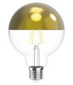 Classic Deco LED Gold Top 80mm E27 Dimmable 220-240V 4W 2700K, 330lm, Gold/Clear Finish, 3yrs Warranty