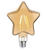 Classic Style LED Star E27 Dimmable 220-240V 4W 2100K, 200lm, Amber Finish, 3yrs Warranty