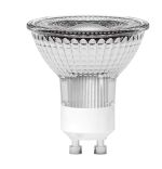 HaloLED GU10 Dimmable Lamp 4W Warm White 3000K, 350lm SCOB 36°, Glass Finish