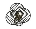 Collage 4 Ring Ceiling, 60W LED, 3000K, 4500lm, Black, 3yrs Warranty