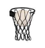 Basketball Wall Lamp, 1 x E27, Matt Black