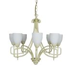 San Marino 53cm Pendant 8 Light E14 Cream/French Gold