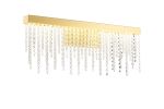 Bano Large Dimmable Wall Light 12W LED, 4000K, 1460lm, French Gold / Crystal Chain, 3yrs Warranty