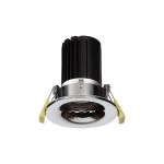 Bruve 10 Dimmable Tridonic 10W 719lm 4000K 36°, Polished Chrome IP65 Fixed Recessed round Downlight, NO DRIVER REQUIRED, 5yrs Warranty