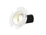Basy A 10 Dimmable Tridonic 10W 688lm 2700K 12°, White IP20 Adjustable Recessed Trimless Spotlight , NO DRIVER REQUIRED, 5yrs Warranty