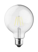 Value Classic  LED Globe 95mm E27 6.5W 2700K Warm White 806lm Dimmable Lamp Clear Finish 3yrs Warranty