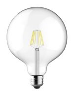 Value Classic  LED Globe 120mm E27 6.5W 4000K Natural White 806lm Dimmable Lamp Clear Finish 3yrs Warranty
