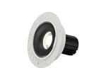 Bolor T 10 Dimmable Tridonic 10W 676lm 3000K 36°, White/Black IP20 Trimless Fixed Recessed Spotlight , NO DRIVER REQUIRED, 5yrs Warranty