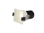 Biox 10 Dimmable Tridonic 10W 676lm 3000K 24°, White IP20 Square Fixed Recessed Spotlight , NO DRIVER REQUIRED, 5yrs Warranty