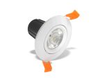 Broma 10 Dimmable Tridonic 10W 688lm 2700K 12°, White IP20 Round Adjustable Recessed Spotlight , NO DRIVER REQUIRED, 5yrs Warranty