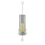 (DH) Oriana Wall Lamp Mounted Candle Holder 102Cm White/Clear Glass