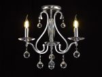 Bianco 44cm Ceiling 3 Light E14 Polished Chrome/Crystal