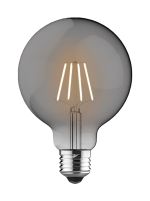 Classic Deco LED Globe 95mm E27 Dimmable Lamp 6.5W 4000K, 806lm, Smoke Glass, 3yrs Warranty