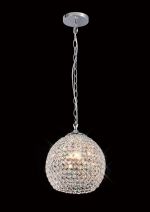 Ava 25cm Pendant 4 Light G9 Polished Chrome/Crystal