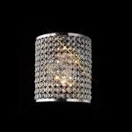 Ava Rectangle Wall Lamp 2 Light G9 Polished Chrome/Crystal