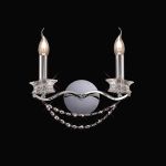 Nydia Wall Lamp 2 Light E14 Polished Chrome/Crystal