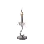 Nydia Crystal Table Lamp WITHOUT SHADE 1 Light E14 Polished Chrome
