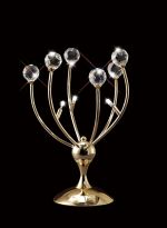 Xeena Crystal Table Lamp 3 Light G4 French Gold, NOT LED/CFL Compatible