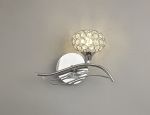 Leimo Wall Lamp Switched 1 Light G9 Right Polished Chrome/Crystal