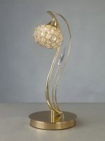 Leimo Crystal Table Lamp 1 Light G9 French Gold