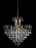 Rosina 83cm Pendant 8 Light G9 French Gold/Crystal Item Weight: 21kg