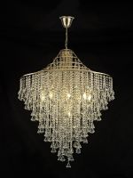 Inina 88cm Pendant 9 Light E14 French Gold/Crystal Item Weight: 27.7kg