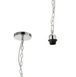 Kudo 12cm Electrical 1 Light Pendant Polished Chrome (Maximum Load 5kg)