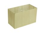 Florence Rectangle Organza Shade, 400x210x260mm, Soft Bronze, For Floor Lamp