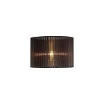 Florence Round Organza Shade Black 380mm x 260mm, Suitable For Floor Lamp
