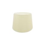 Sutton Dual Mount Round Empire, 320/400 x 260mm Faux Silk Fabric Shade, Ivory Pearl/White Laminate