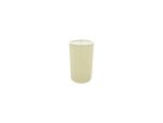 Serena Round Cylinder, 120 x 200mm Faux Silk Fabric Shade, Ivory Pearl/White Laminate