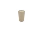Serena Round Cylinder, 120 x 200mm Dual Faux Silk Fabric Shade, Nude Beige/Moonlight