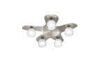 Loop Flush Ceiling 5 Light G9 ECO, Satin Nickel