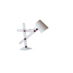 Looker Table Lamp 1 Light E27, Matt White/Purple
