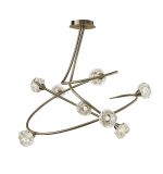 Maremagnum 79cm Ceiling 8 Light G9, Antique Brass