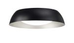 Argenta 45cm Flush Ceiling Small 18W LED 3000K, 1800lm, Matt Black/Silver/White Acrylic, 3yrs Warranty