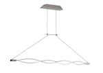 Sahara Linear Pendant 36W LED 3000K, 2520lm, Silver, Frosted Acrylic, Polished Chrome, 3yrs Warranty