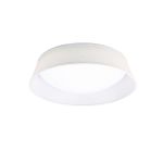 Nordica Flush Ceiling 21W LED 45CM Off White 3000K, 2100lm, White Acrylic With Ivory White Shade, 3yrs Warranty