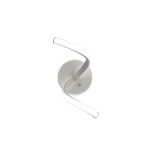 Nur Wall Lamp 10W LED 3000K, 850lm, Dimmable Silver/Frosted Acrylic/Polished Chrome, 3yrs Warranty
