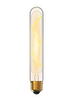 Classic Deco LED 185mm Tubular Z E27 Dimmable Lamp 4W 4000K Natural White, 300lm, Clear Glass, 3yrs Warranty