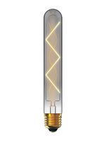 Classic Deco LED 185mm Tubular Z E27 Dimmable Lamp 4W 4000K Natural White, 300lm, Smoke Glass, 3yrs Warranty