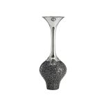(DH) Silvia Mosaic Vase Funnel Black/Chrome