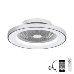 Tibet 65cm 70W LED Dimmable Ceiling Light With 35W DC Fan With Single Speed Reverse,Remote, APP & Alexa/Google Voice, 3900lm, Silver, 5yrs Warranty