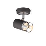 Koko 1 Light Spotlight GU10, Graphite / Polished Chrome