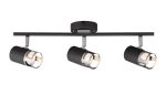 Koko 3 Light Linear Bar Spotlight GU10, Graphite / Polished Chrome