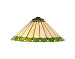 Adolfo Tiffany 40cm Shade Only Suitable For Pendant/Ceiling/Table Lamp, Green/Cream/Crystal