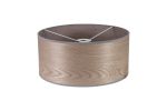 Alessandro Round, 39.5x18cm Wood Effect Shade (A), Grey Oak/White Laminate